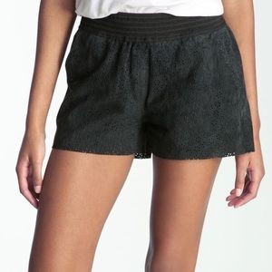 Winter Kate Kanya Shorts Laser Cut Leather in Black